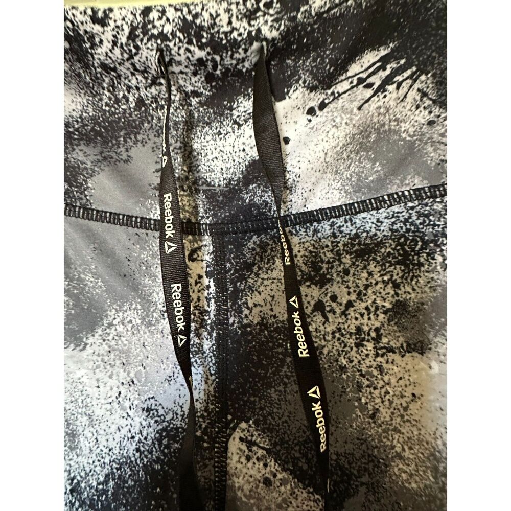 Women Reebok Tie‑Dye Joggers – Black/Gray/White – Athletic Pants Size M - Picture 5 of 7